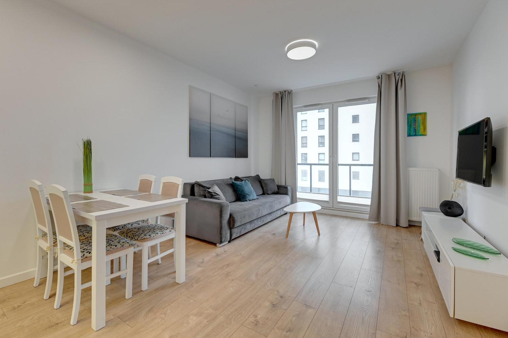 Apartament Nadmorskie Spektrum & Parking Gdansk Exterior photo